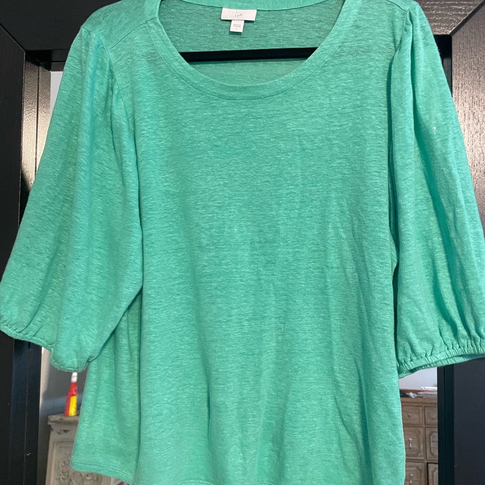 J. Jill green 3/4 sleeve shirt